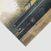 oude zwarte autoontkoppeling tissuepapier (Detail)