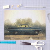 oude zwarte autoontkoppeling tissuepapier (Craft)