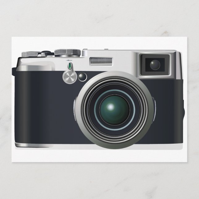 Oude zwarte camera (Voorkant)