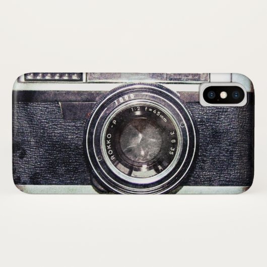 Oude zwarte camera Case-Mate iPhone case (Achterkant (horizontaal))