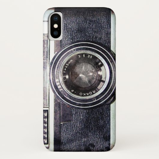 Oude zwarte camera Case-Mate iPhone case (Achterkant)