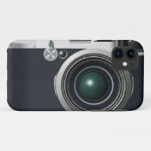 Oude zwarte camera Case-Mate iPhone case (Achterkant (horizontaal))
