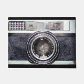 Oude zwarte camera deurmat (Voorkant)