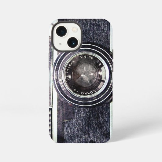 Oude zwarte camera  iPhone hoesje (Achterkant)