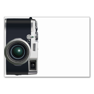 Oude zwarte camera kaart