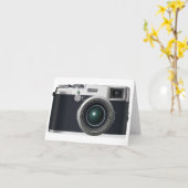 Oude zwarte camera kaart (Gele Bloem)