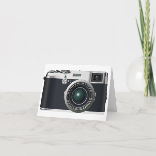 Oude zwarte camera kaart (Voorkant)