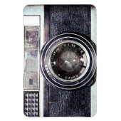 Oude zwarte camera magneet (Verticaal)