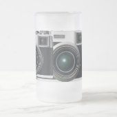 Oude zwarte camera matglas bierpul (Center)