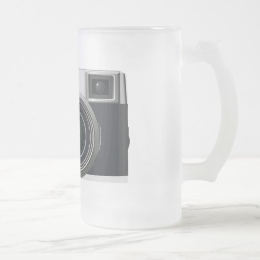 Oude zwarte camera matglas bierpul (Rechts)