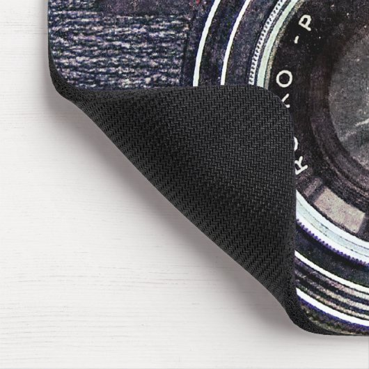 Oude zwarte camera muismat (Hoek)