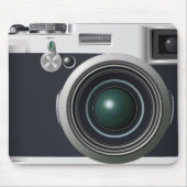 Oude zwarte camera muismat (Voorkant)