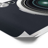 Oude zwarte camera poster (Hoek)