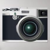 Oude zwarte camera poster (Voorkant)