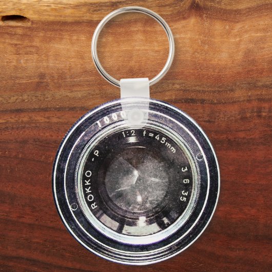 Oude zwarte camera sleutelhanger (Voorkant)