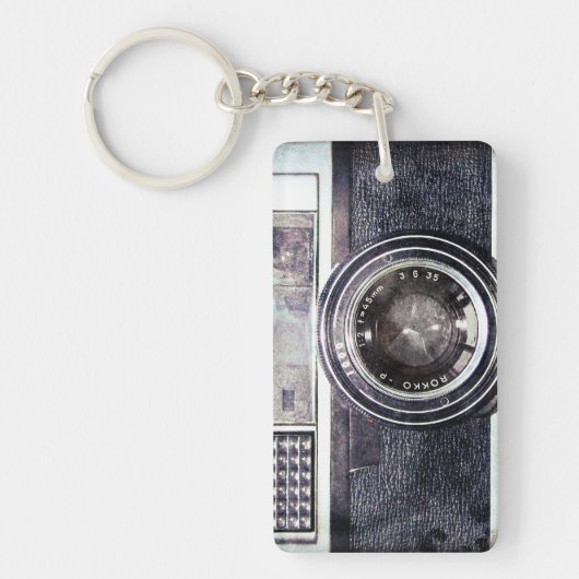 Oude zwarte camera sleutelhanger (Voorkant)