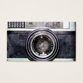 Oude zwarte camera visitekaartjes
