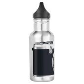 Oude zwarte camera waterfles  (Links)