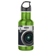Oude zwarte camera waterfles (Voorkant)