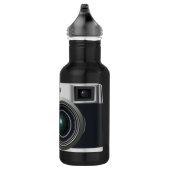 Oude zwarte camera waterfles  (Rechts)