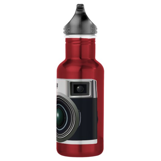 Oude zwarte camera waterfles (Rechts)