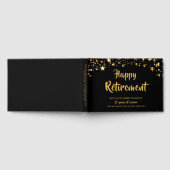 Oude zwarte Gold-sterren jaren servicenaam Gastenboek (Volledig)