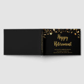 Oude zwarte Gold-sterren jaren servicenaam Gastenboek (Volledig)