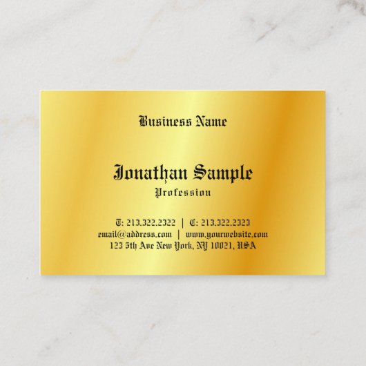 Oude, zwarte gouden Sjabloon met handgeschreven st Visitekaartje (Achterkant)