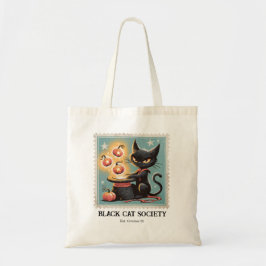 Oude Zwarte Kat Halloween  Tote Bag