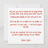 Oude Zwarte Kat Met Hart Valentijnsdag Kaart (Achterkant)