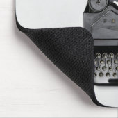 oude zwarte klassieke typemachine muismat (Hoek)