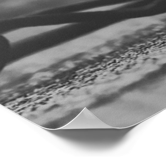 Oude  zwarte telefoon poster (Hoek)