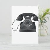 Oude Zwarte Telefoon Uitnodigingen