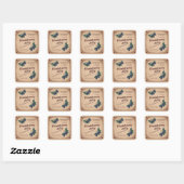 Oude zwartebesseljam potlabel sticker (Vel)