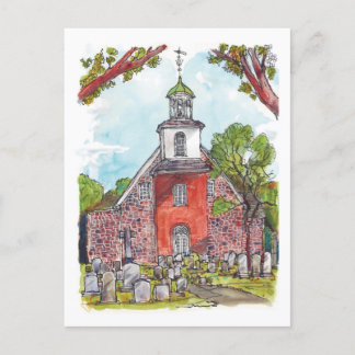 Oude Zweedse kerk, Wilmington, Delaware Briefkaart