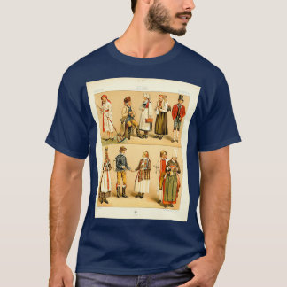 Oude Zweedse mode en levensstijl 18e eeuw T-shirt