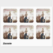 Oude Zweedse traditionele Dalecarlia-huwelijk Vierkante Sticker (Vel)