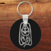 Oude Zweedse wandelaar Sleutelhanger (Voorkant)