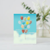 Oude Zwevende Ballonnen Briefkaart (Staand voorkant)
