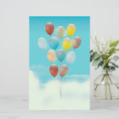 Oude Zwevende Ballonnen Briefpapier (Staand voorkant)