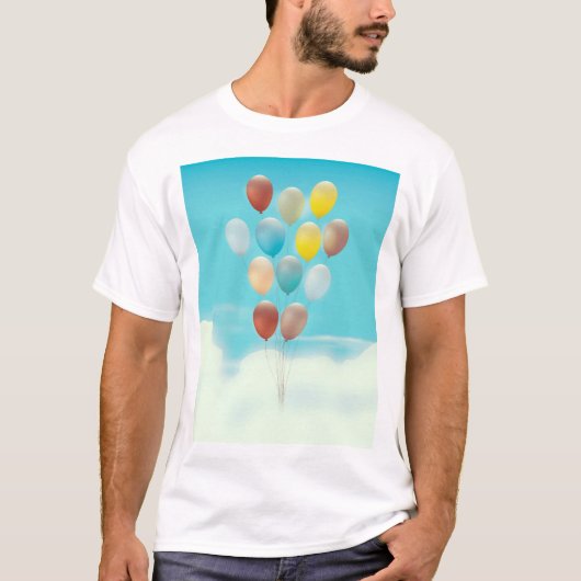 Oude Zwevende Ballonnen T-shirt (Voorkant)