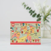 Oude Zwitserland kaart ansichtkaart (Staand voorkant)