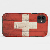 Oude Zwitserse vlag Case-Mate iPhone Case (Achterkant (horizontaal))