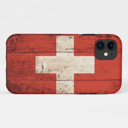Oude Zwitserse vlag Case-Mate iPhone Case (Achterkant (horizontaal))