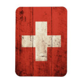 Oude Zwitserse vlag Magneet (Verticaal)