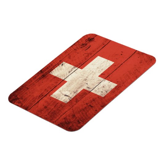 Oude Zwitserse vlag Magneet (Linkerzijde)