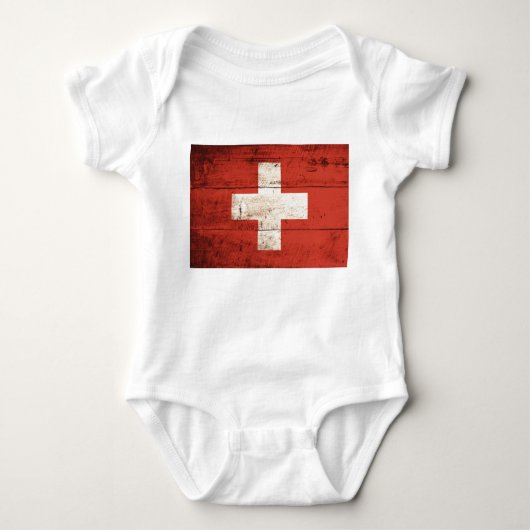 Oude Zwitserse vlag Romper (Voorkant)