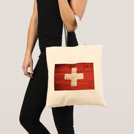 Oude Zwitserse vlag Tote Bag (Voorkant (product))