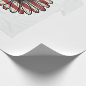 Oudegeestelijke Madeliefjes Bloem Vector Design_1 Cadeaupapier (Hoek)