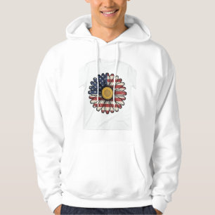 Oudegeestelijke Madeliefjes Bloem Vector Design_1 Hoodie